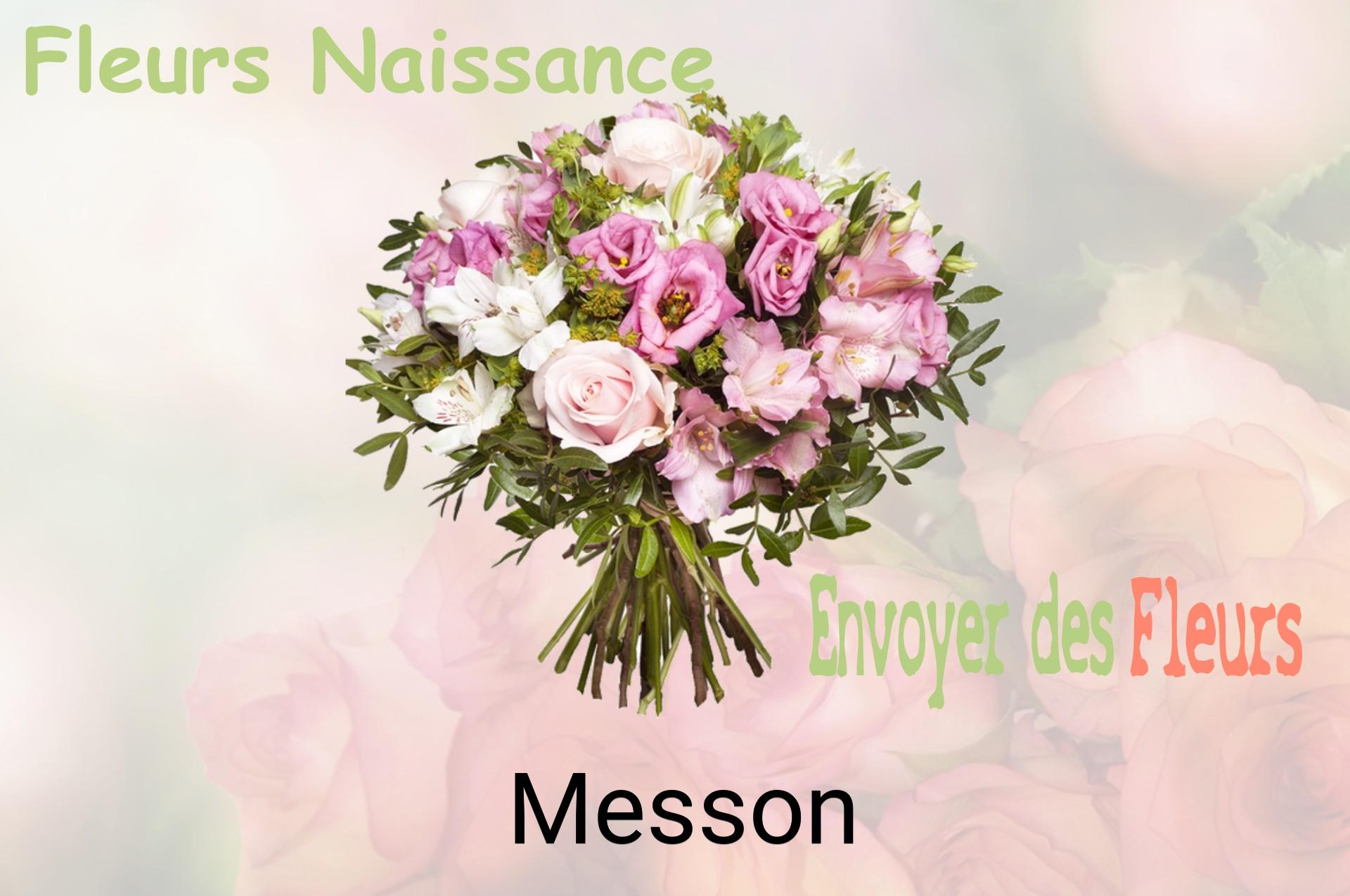 Bouquet de fleurs de naissance livré à Messon